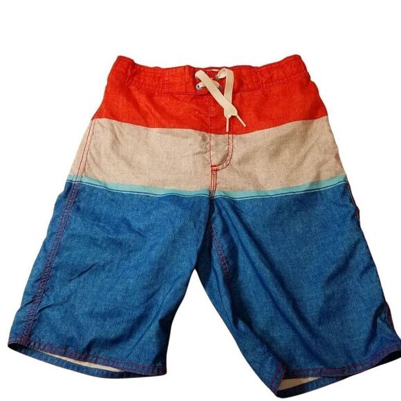 Old Navy Patriotic Swim trunks L 10/12 - Picture 1 of 3